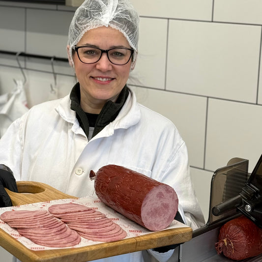 Hovězí šunkový salám - krájený